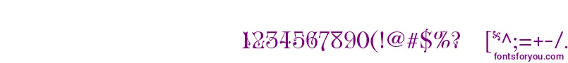 RoseVersailles1-fontti – violetit fontit valkoisella taustalla