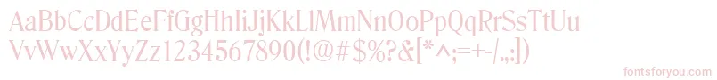 DenverRegular Font – Pink Fonts on White Background