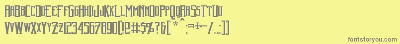 Harker Font – Gray Fonts on Yellow Background