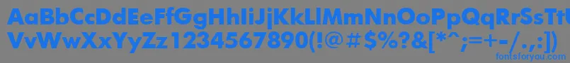 Futurisxctt Font – Blue Fonts on Gray Background