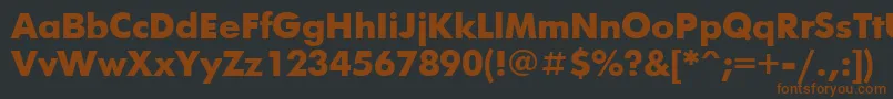 Lisätietoja Futurisxctt-fontista Futurisxctt-fontti – ruskeat fontit mustalla taustalla