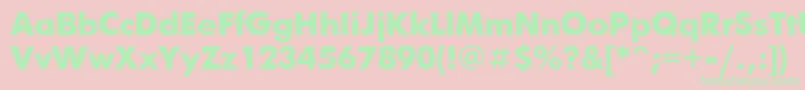 Futurisxctt-Schriftart – Grüne Schriften auf rosa Hintergrund