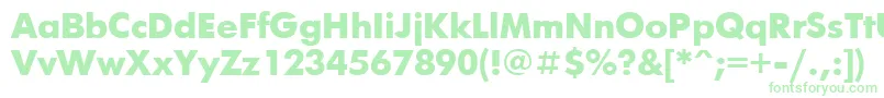 Futurisxctt Font – Green Fonts on White Background