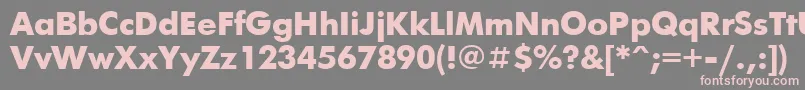 Futurisxctt Font – Pink Fonts on Gray Background