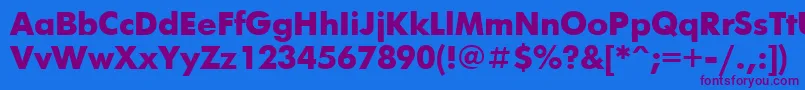 Futurisxctt Font – Purple Fonts on Blue Background