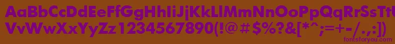 Futurisxctt Font – Purple Fonts on Brown Background