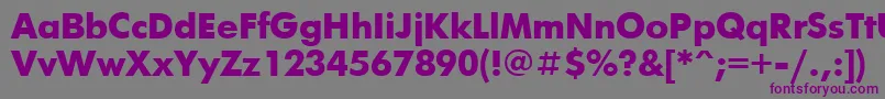 Futurisxctt Font – Purple Fonts on Gray Background