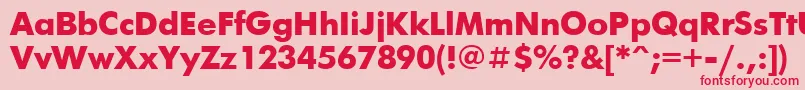 Futurisxctt Font – Red Fonts on Pink Background