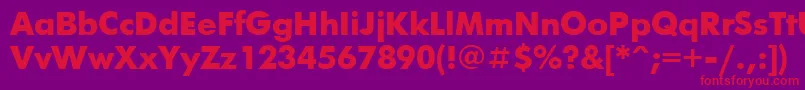 Futurisxctt Font – Red Fonts on Purple Background