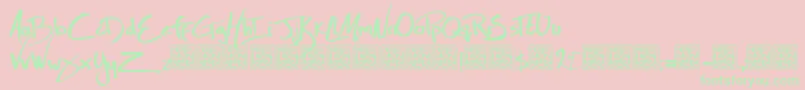 HbmZoolLivesDonationware Font – Green Fonts on Pink Background