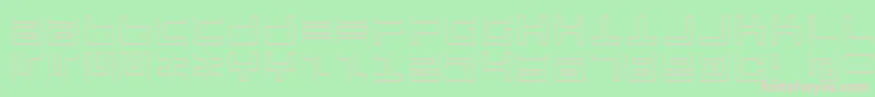 Atari Font – Pink Fonts on Green Background