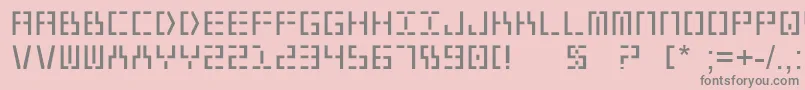Year2000 Font – Gray Fonts on Pink Background