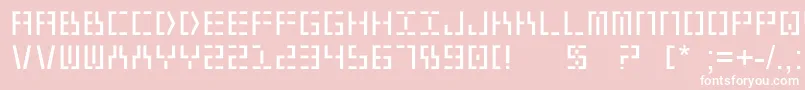 Year2000 Font – White Fonts on Pink Background