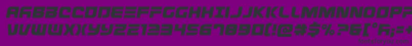 Defconzerosemital Font – Black Fonts on Purple Background