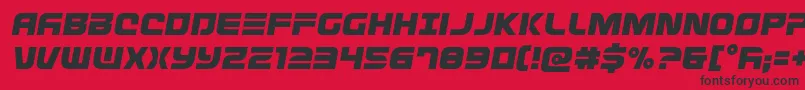 Defconzerosemital Font – Black Fonts on Red Background