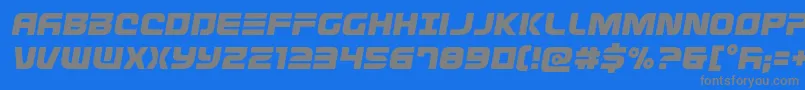 Defconzerosemital Font – Gray Fonts on Blue Background