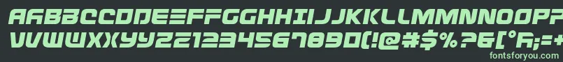 Defconzerosemital Font – Green Fonts on Black Background