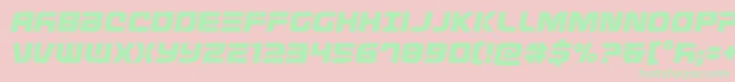 Defconzerosemital Font – Green Fonts on Pink Background