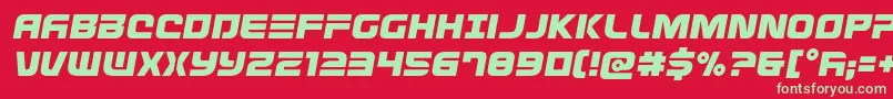 Defconzerosemital Font – Green Fonts on Red Background