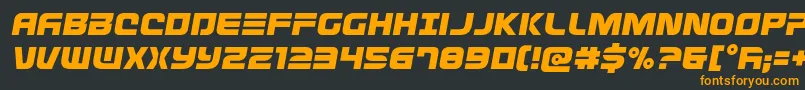Defconzerosemital Font – Orange Fonts on Black Background