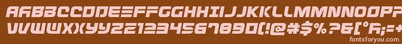 Defconzerosemital Font – Pink Fonts on Brown Background