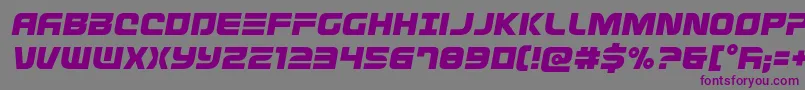 Defconzerosemital Font – Purple Fonts on Gray Background