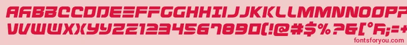 Defconzerosemital Font – Red Fonts on Pink Background