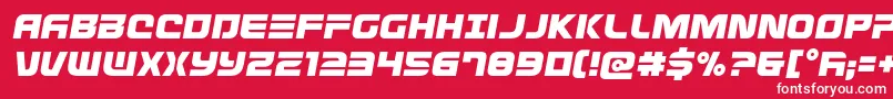 Defconzerosemital Font – White Fonts on Red Background