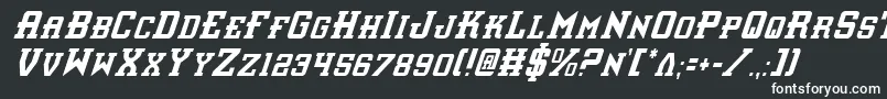 InterceptorCondensedItalic Font – White Fonts