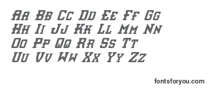InterceptorCondensedItalic Font