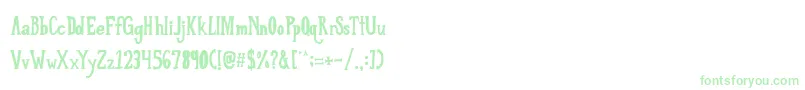 LoveTilKilled Font – Green Fonts on White Background