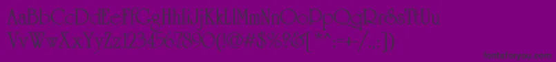 Cyun Font – Black Fonts on Purple Background