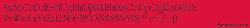 Cyun Font – Black Fonts on Red Background