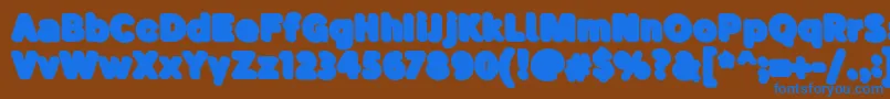 More about BubademoShadow Font BubademoShadow Font – Blue Fonts on Brown Background