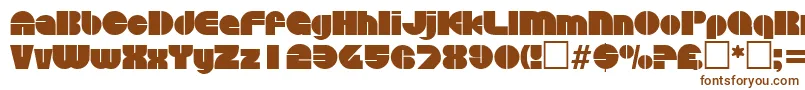 DiscoRegular Font – Brown Fonts on White Background