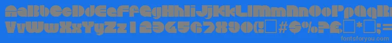 DiscoRegular Font – Gray Fonts on Blue Background