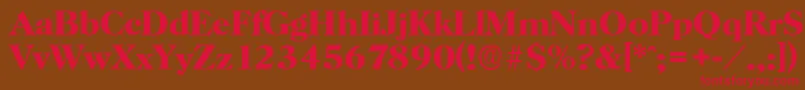 HorshamserialBold Font – Red Fonts on Brown Background