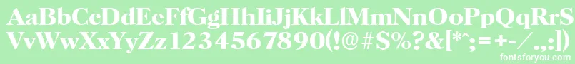 HorshamserialBold Font – White Fonts on Green Background