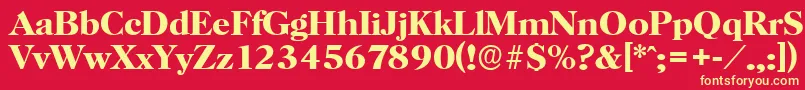 HorshamserialBold Font – Yellow Fonts on Red Background