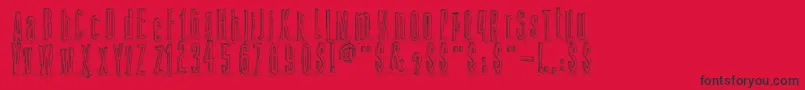 AmazonPalafita Font – Black Fonts on Red Background