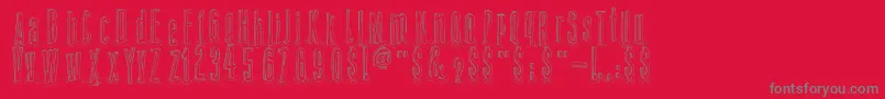 AmazonPalafita Font – Gray Fonts on Red Background