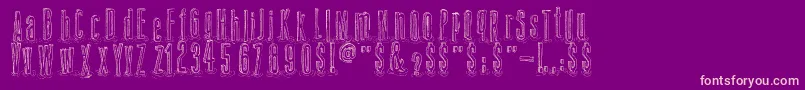 AmazonPalafita Font – Pink Fonts on Purple Background