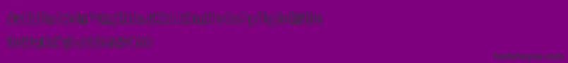 Shadywalk Font – Black Fonts on Purple Background