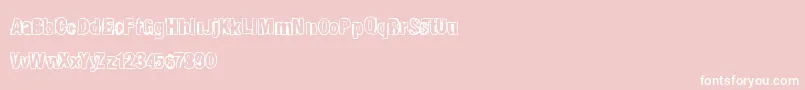 Shadywalk Font – White Fonts on Pink Background