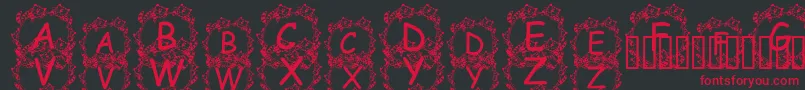 JennaSKitties Font – Red Fonts on Black Background