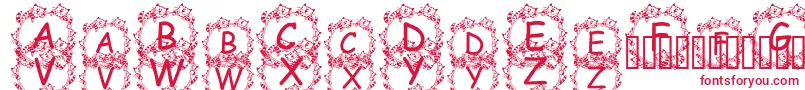 JennaSKitties Font – Red Fonts on White Background