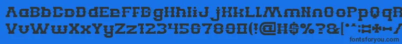 BillyTheKid Font – Black Fonts on Blue Background