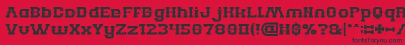 BillyTheKid Font – Black Fonts on Red Background