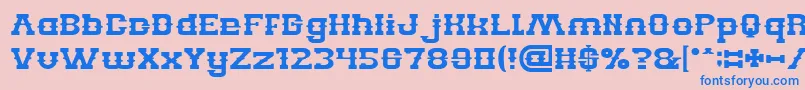 BillyTheKid Font – Blue Fonts on Pink Background