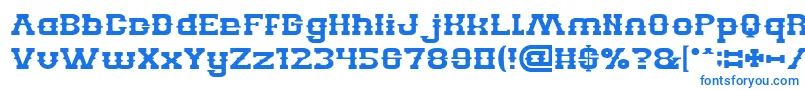 BillyTheKid Font – Blue Fonts on White Background